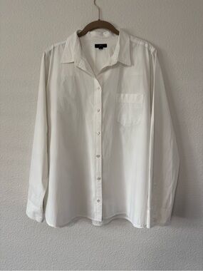 J. Crew White Button-Down Shirt - Chest Pocket